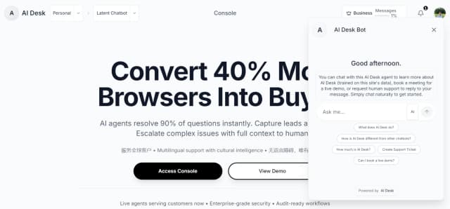 AI Desk screenshot 1