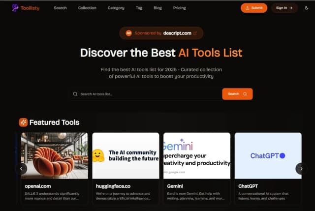 AI Tools List screenshot 1