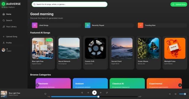AUDVERSE screenshot 2