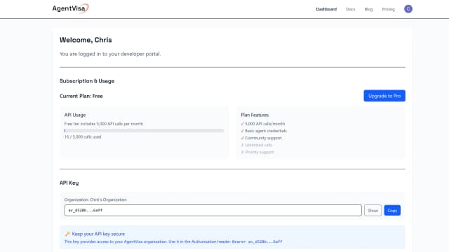 AgentVisa screenshot 2