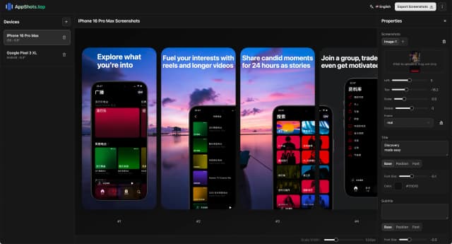 App Shots Top screenshot 1