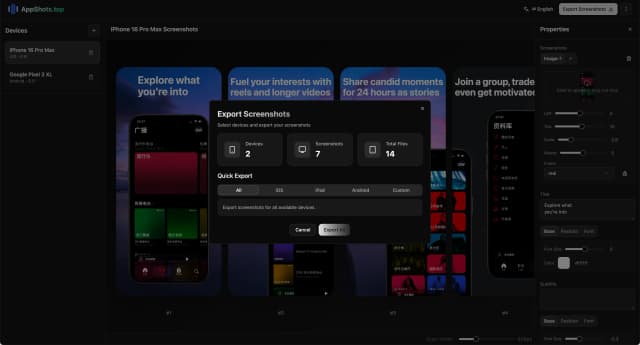 App Shots Top screenshot 2