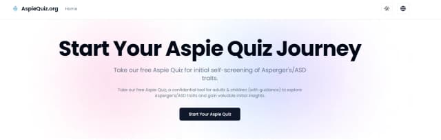 AspieQuiz.org screenshot 1