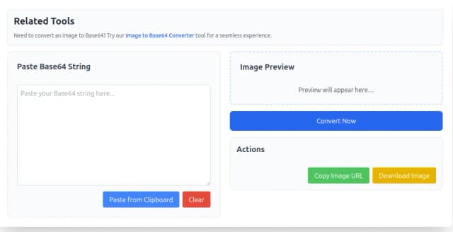 Base64 Image Converter screenshot 1