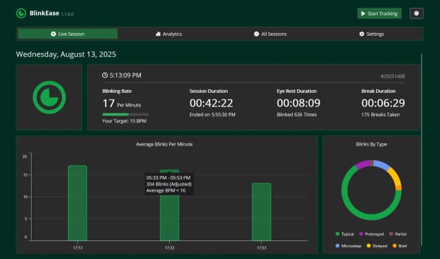 BlinkEase screenshot 1