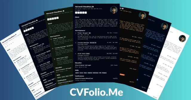 CVFolio.Me screenshot 2