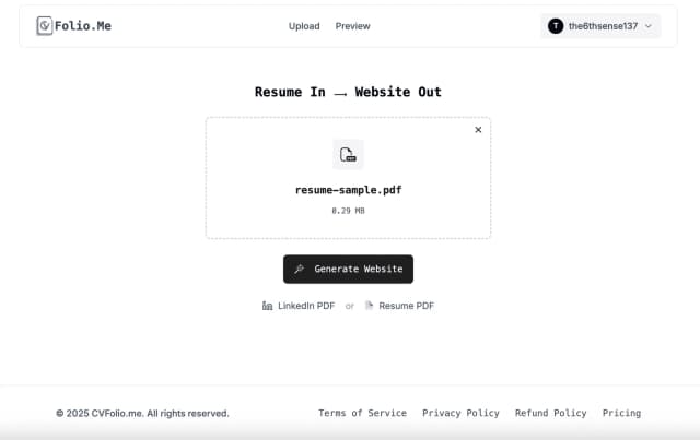CVFolio.Me screenshot 3
