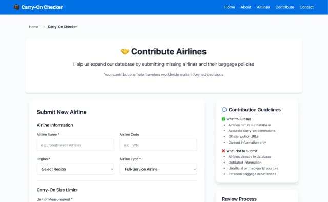 Carry-On Checker screenshot 2