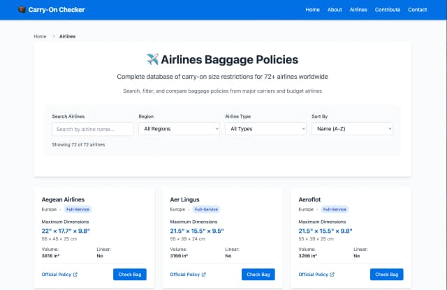 Carry-On Checker screenshot 3