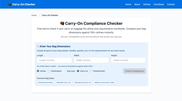 Carry-On Checker screenshot 4