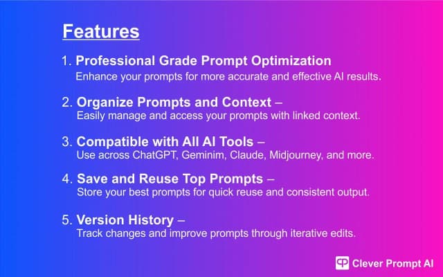 Clever Prompt AI screenshot 1