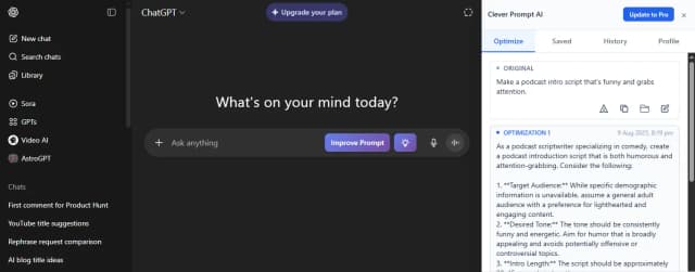 Clever Prompt AI screenshot 2
