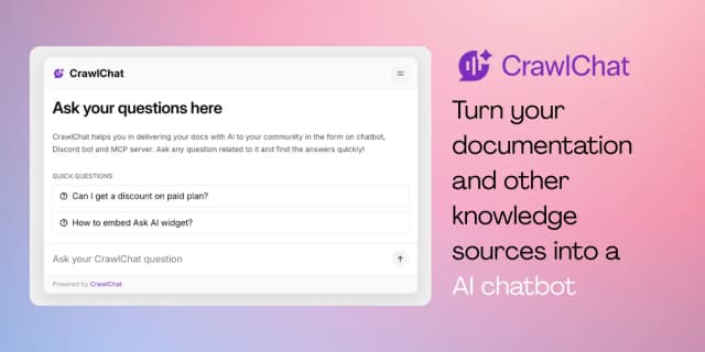CrawlChat screenshot 1