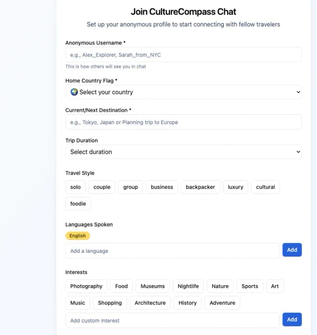 CultureCompass screenshot 3