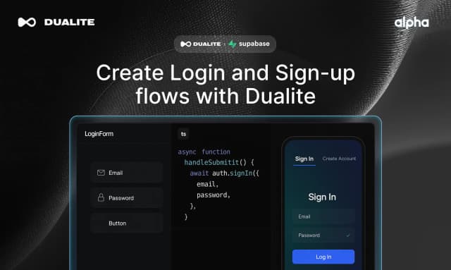 Dualite x Supabase screenshot 2