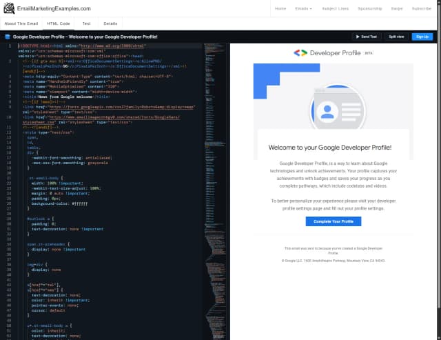 EmailMarketingExamples.com screenshot 3