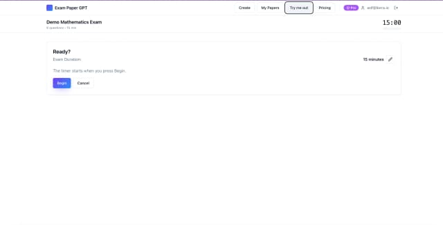 ExamPaperGPT screenshot 2