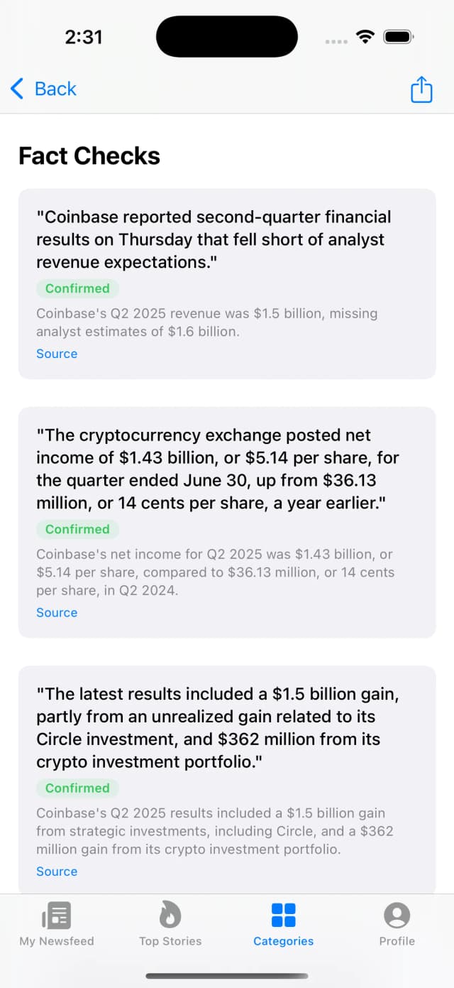 FactsLane screenshot 4