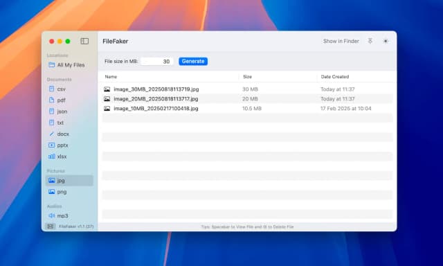 FileFaker screenshot 4