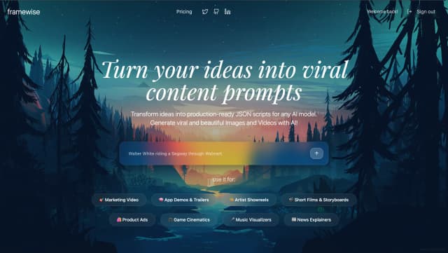 Framewise screenshot 1