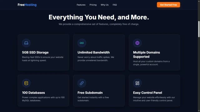 FreeHosting.QZZ.IO Free Web Hosting screenshot 2