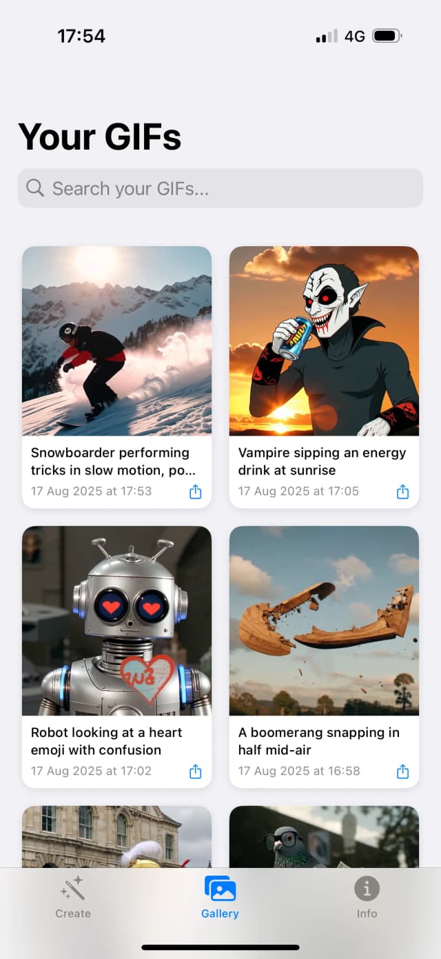 GIF AI Keyboard screenshot 2