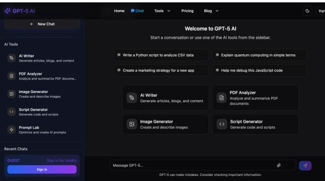 GPT-5 Hub screenshot 1