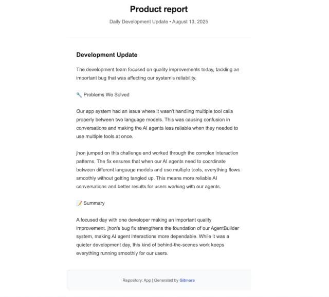 Gitmore screenshot 1