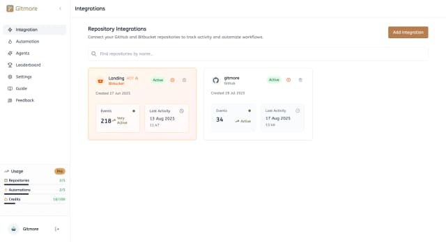 Gitmore screenshot 2