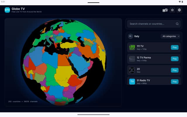 Globe TV screenshot 5