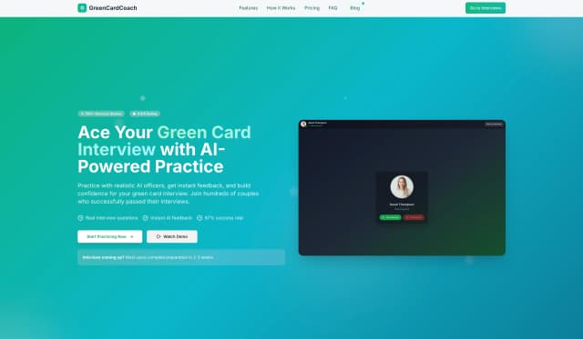 GreenCardCoach screenshot 2
