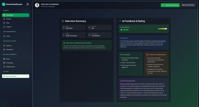 GreenCardCoach screenshot 3