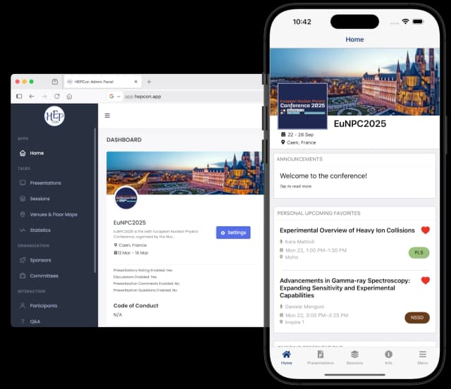 HEPCon screenshot 1