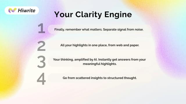 Hiwrite: AI Highlighter screenshot 6