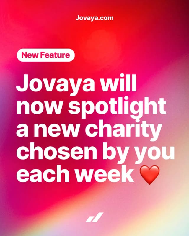 Introducing Jovaya Charity Spotlight screenshot 1