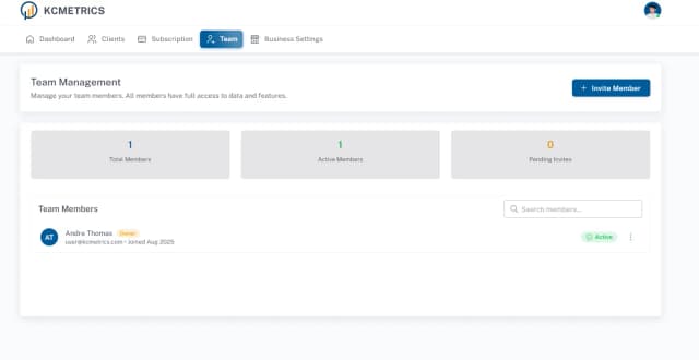 KCMETRICS screenshot 6