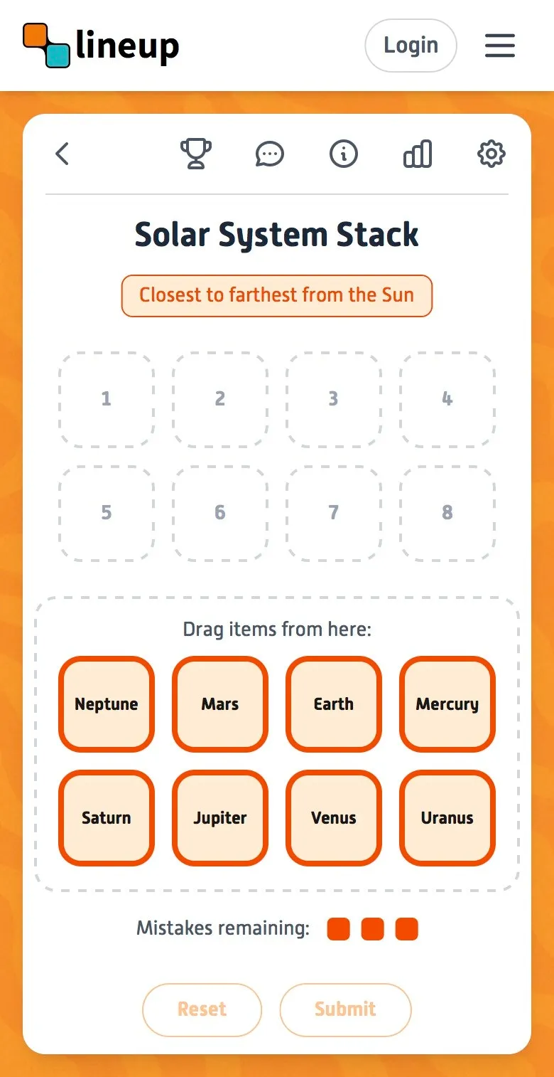 Lineup Puzzle Game screenshot 3