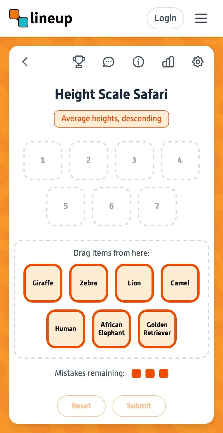 Lineup Puzzle Game screenshot 4