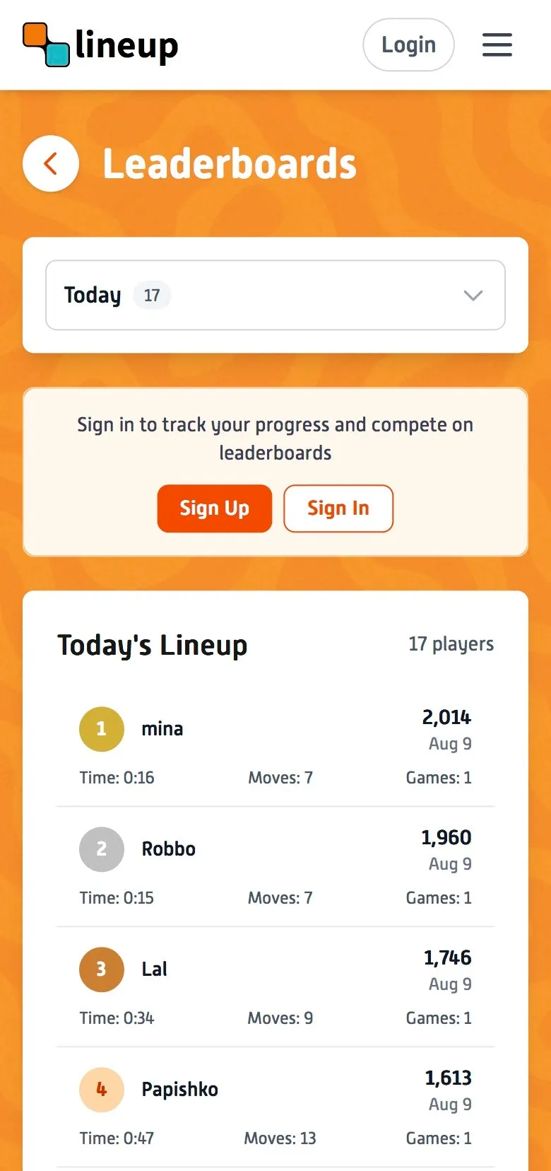 Lineup Puzzle Game screenshot 6