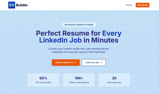 Linked CV Builder screenshot 1