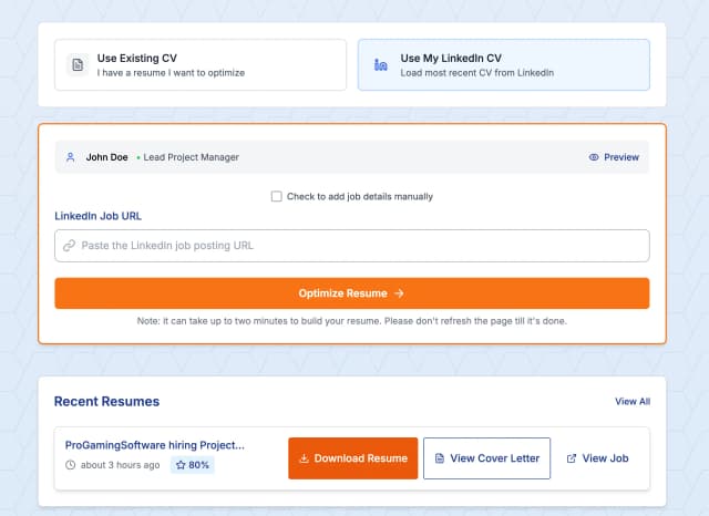Linked CV Builder screenshot 5