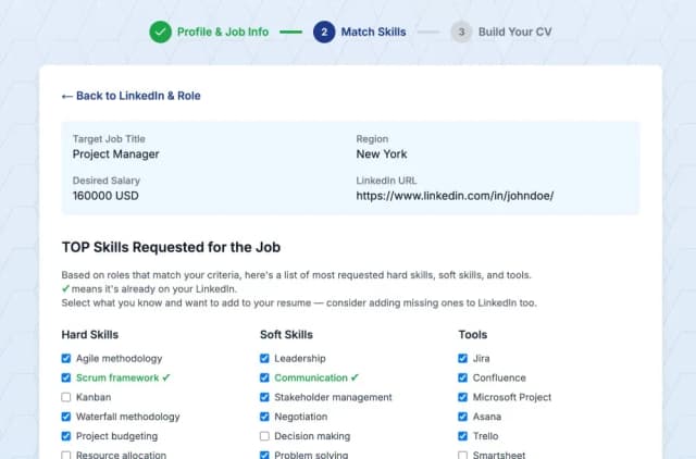 Linked CV Builder screenshot 7