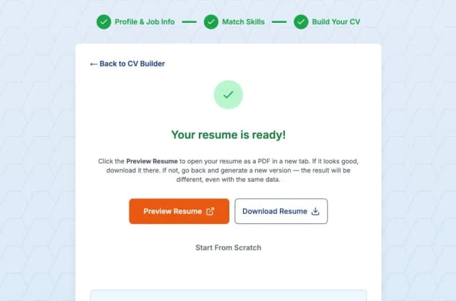 Linked CV Builder screenshot 9