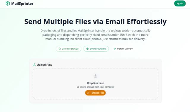 MailSprinter screenshot 1