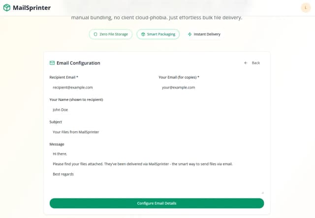 MailSprinter screenshot 3