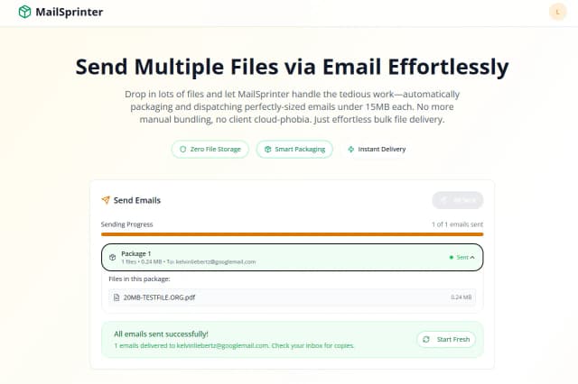 MailSprinter screenshot 4