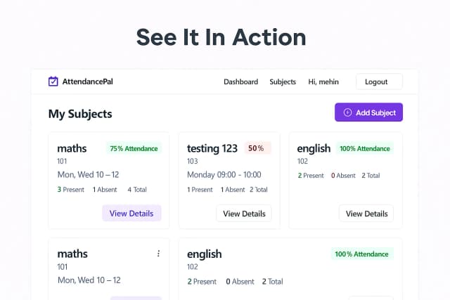 MyAttendancePal screenshot 7