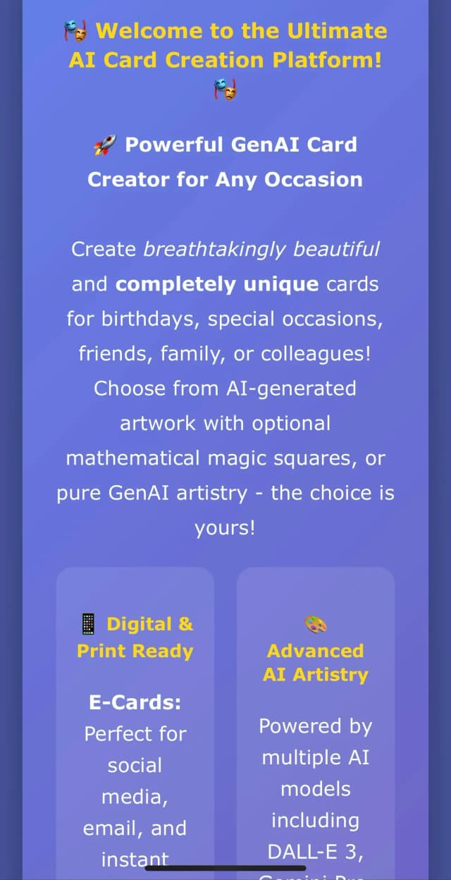 Mysticcards AI screenshot 2