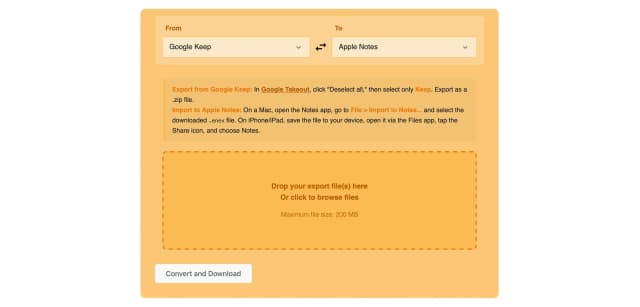 Notes Migrator screenshot 1