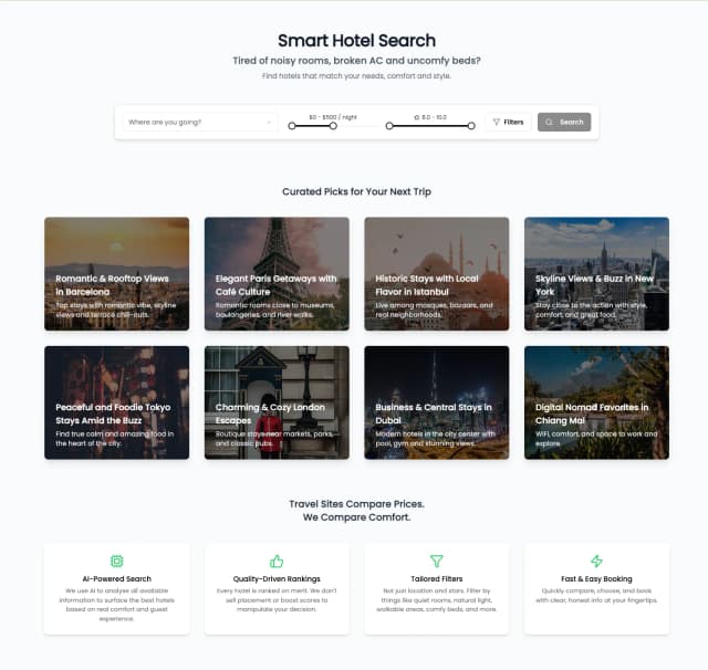 OKstays: Smart Hotel Search screenshot 1